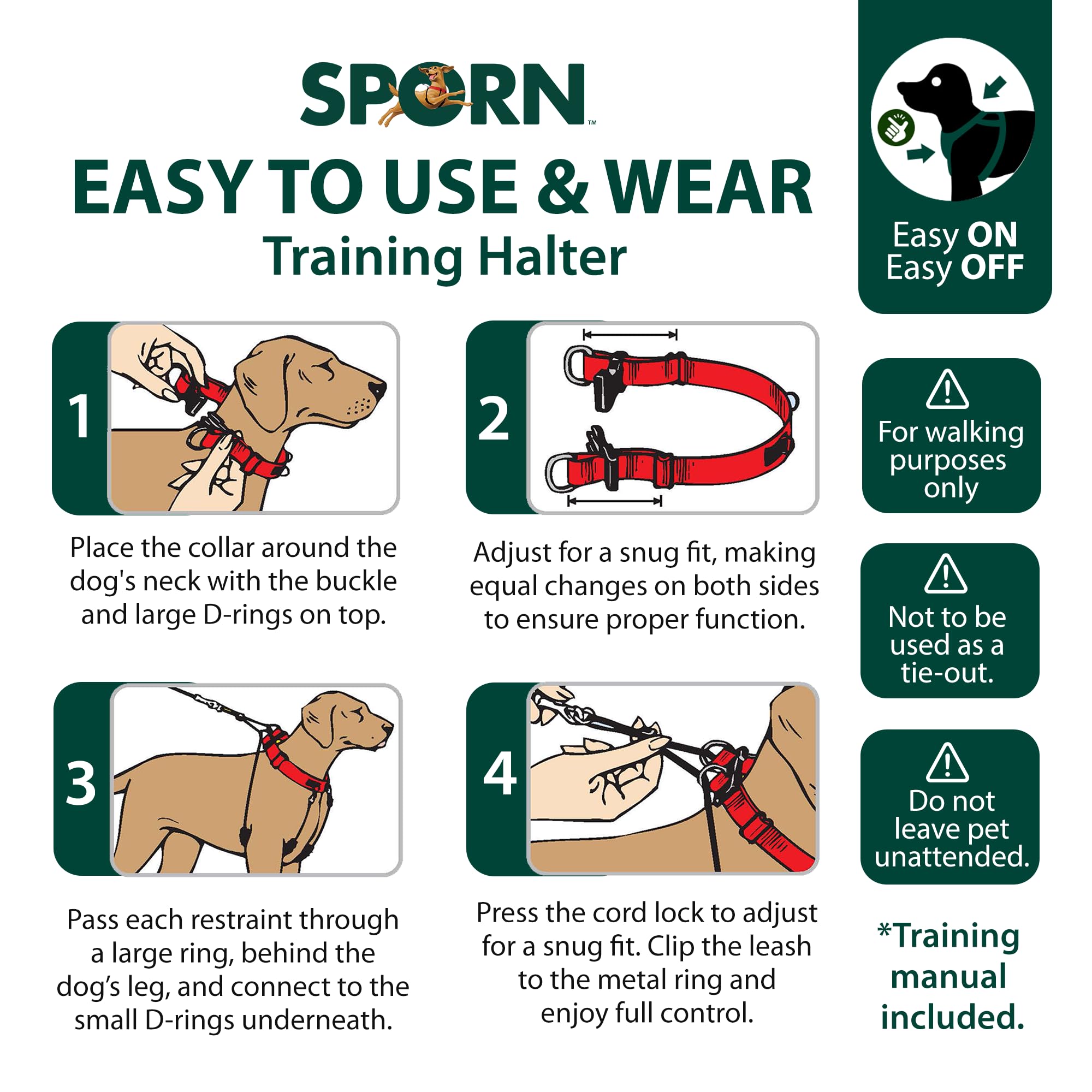 Marque Sporn, forte présence mondiale et choix divers pour le bien-être canin.