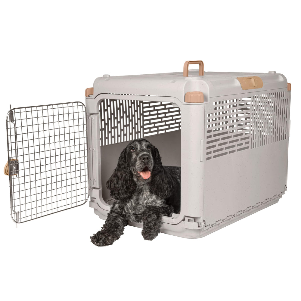 SportPet Designs: boîte de transport pliable pour animal, pratique et rapide à ranger.