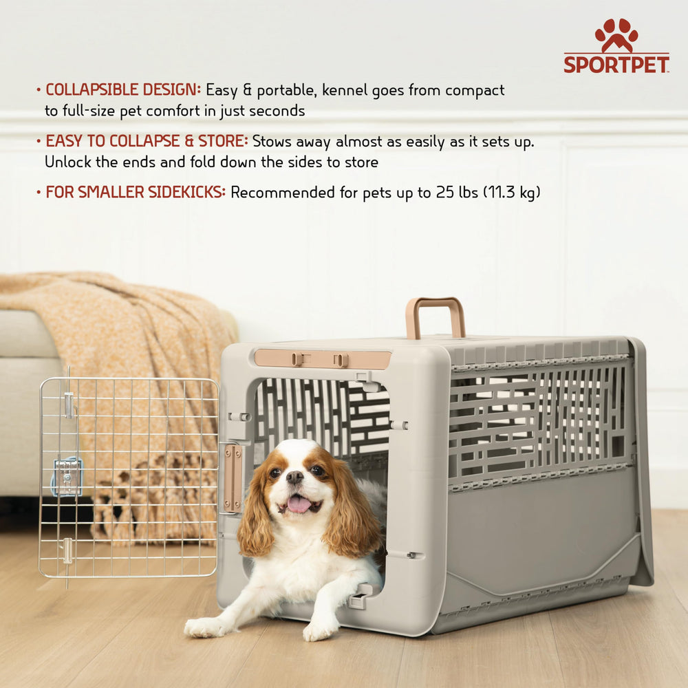Boîte rigide SportPet Designs pour petits animaux, durable et facile à nettoyer.
