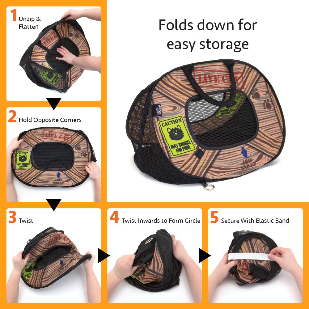 SportPet Designs transporteur chat doux Pattern 20 — Structure legere pour transporter confortablement.