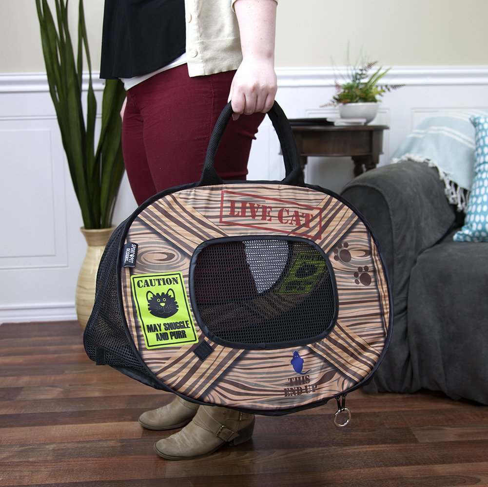 SportPet Designs transporteur chat doux Pattern 20 — Usage voyage quotidien et visites chez le vétérinaire.