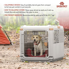 SportPet Designs: ventilation latérale pour le confort pendant le trajet.