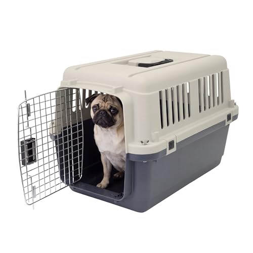 SportPet Caisse voyage chien: poignée supérieure pour transport facilité.