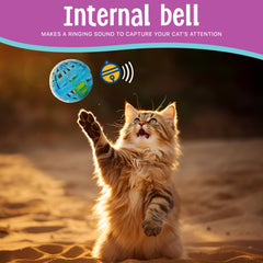 SPOT Balles à treillis bleu, apportent une cloche sonore pendant le jeu.