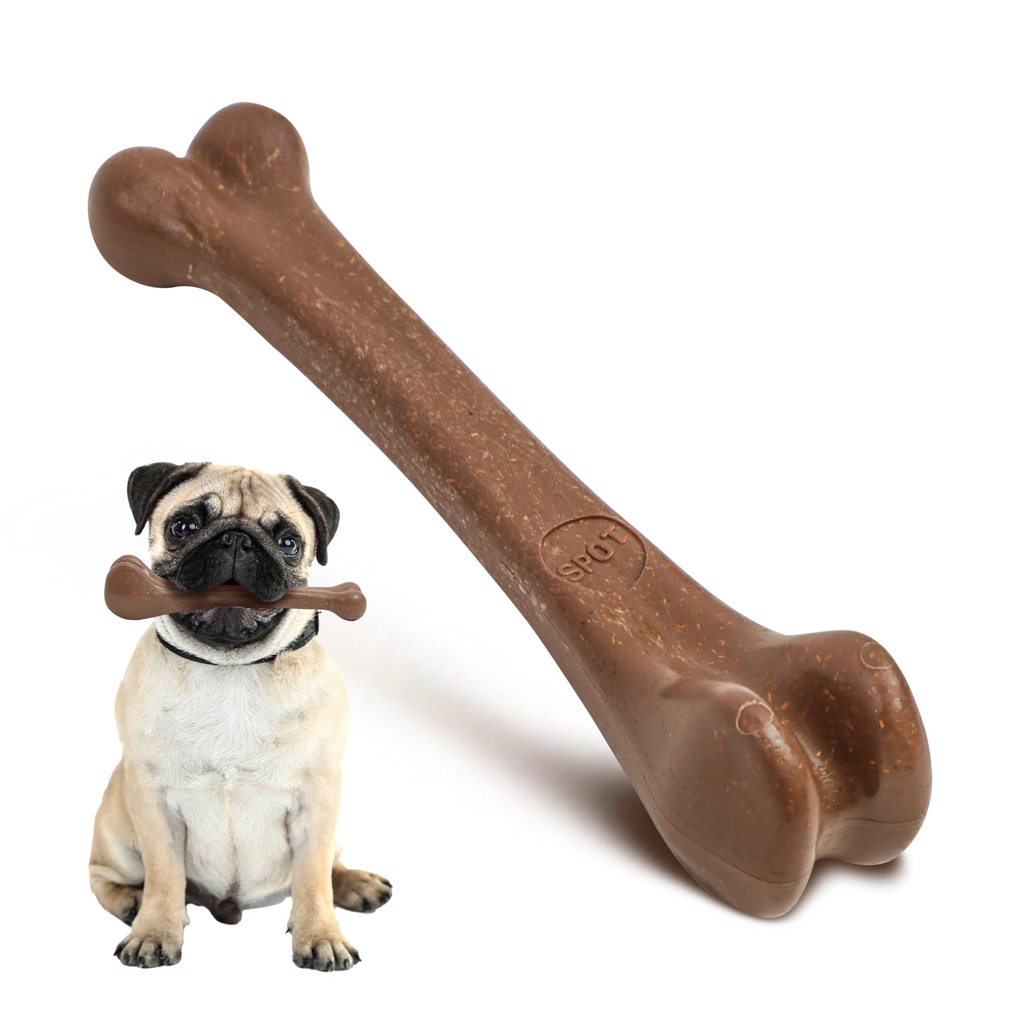 Adapté pour chiens adultes jusqu’à 18 kg, SPOT Bam-Bones.