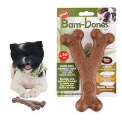 SPOT Bam-Bones en bambou, mordeur robuste pour chiens jusqu’à 30 lb.