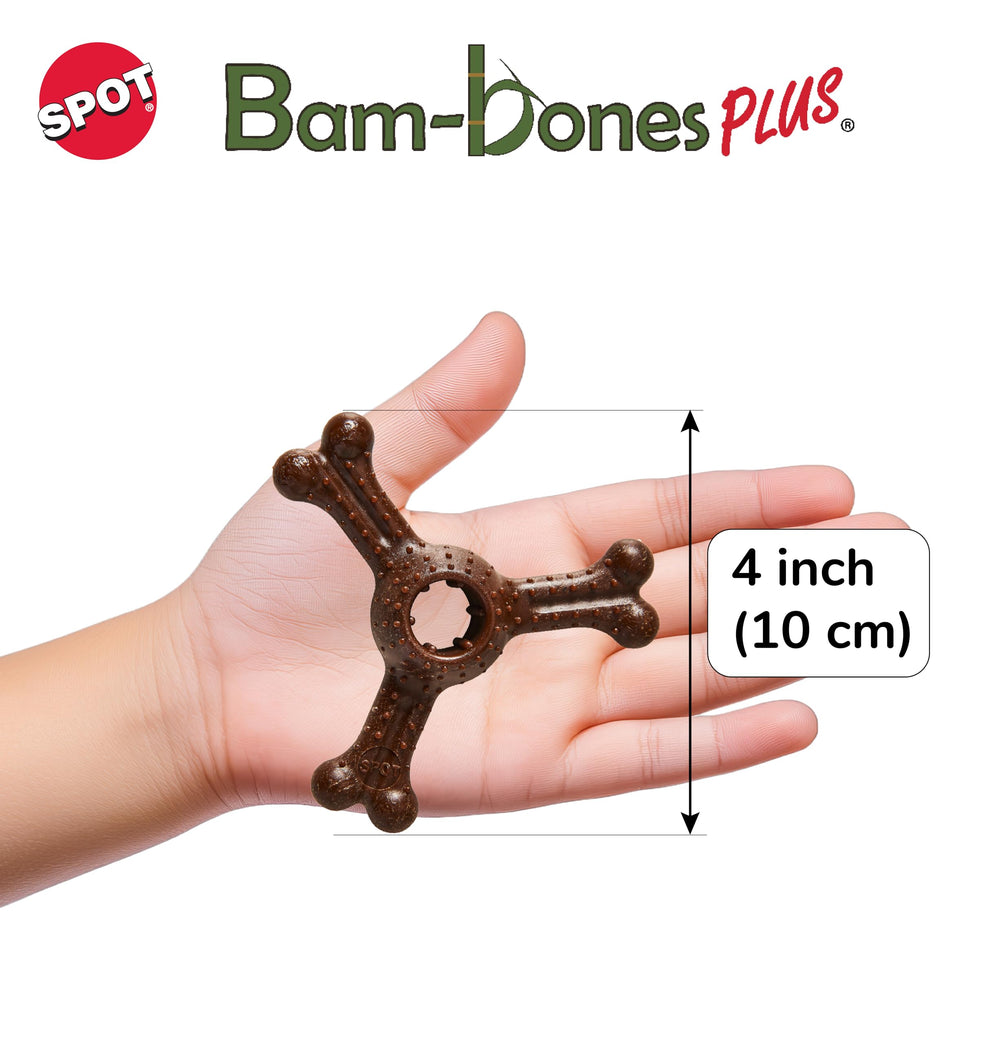 SPOT Bam-Bones Plus – trou central pour insérer une friandise.