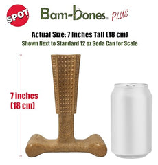SPOT Bam-Bones Plus T-Bone, design ergonomique avec patte pour une prise aisée