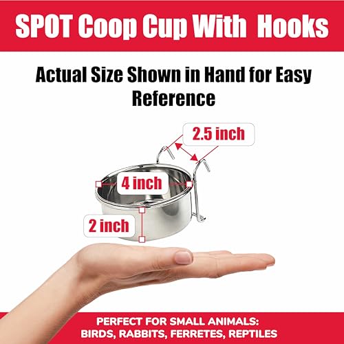 SPOT crochets-fil attache pour cage assurent un maintien sûr.
