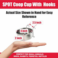 SPOT crochets-fil attache pour cage assurent un maintien sûr.