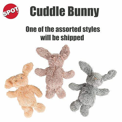 SPOT Cuddle Bunnies jouet chien avec sifflet intérieur pour stimuler le jeu.