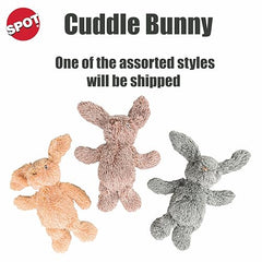 SPOT Cuddle Bunnies jouet chien avec sifflet intérieur pour stimuler le jeu.