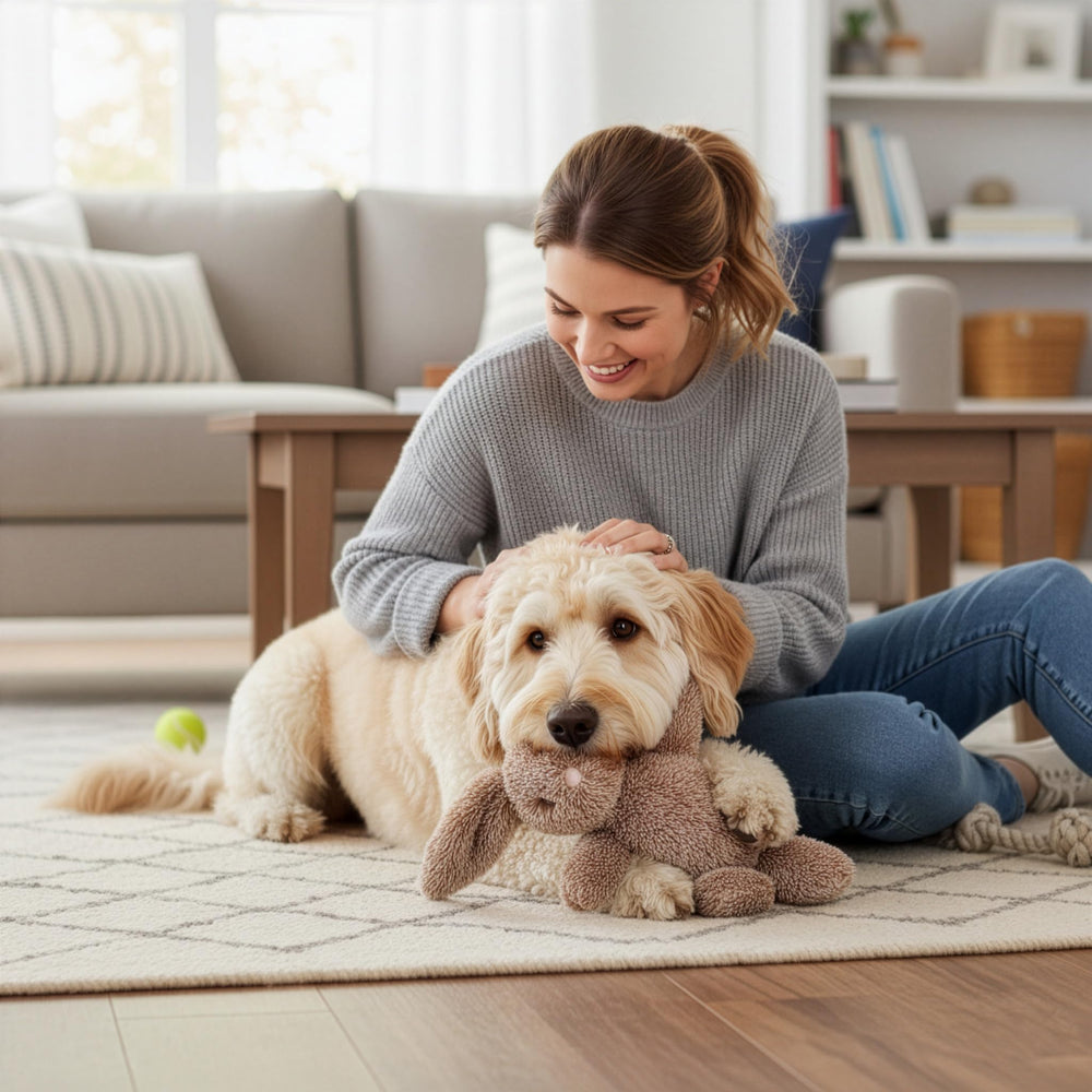 SPOT Cuddle Bunnies couleurs orange gris brun pour s’adapter à votre chien.