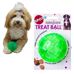 SPOT Dura-Brite Treat Ball, vue d’ensemble, jouet interactif pour chiens gourmands.