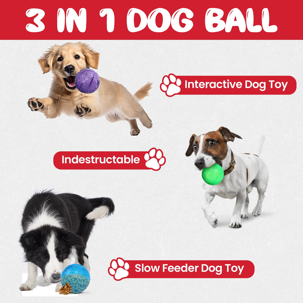 SPOT Dura-Brite Treat Ball, remplie de friandises, stimule l’attention lors du jeu.