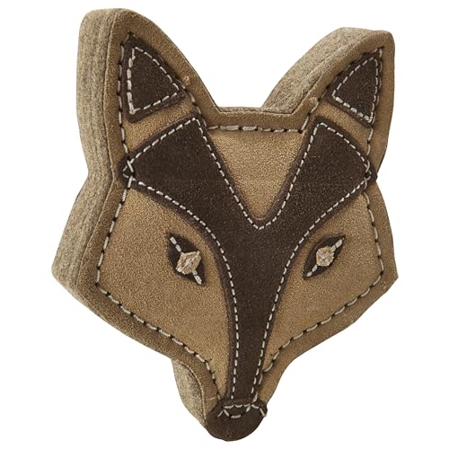 SPOT Dura-Fused Chunkies Fox, détail cuir véritable, résistance adaptée aux mâchoires fortes.