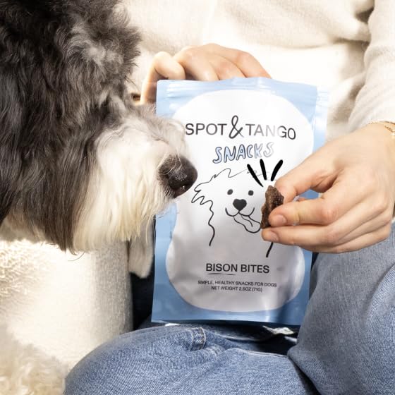 Spot & Tango Bison Bites fabriqué aux États‑Unis, qualité premium pour chiens.