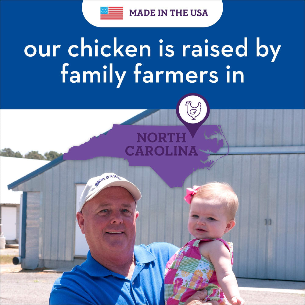 Spot Farms Nuggets poulet origine USA – fabriqué aux États-Unis avec poulet de fermes familiales.