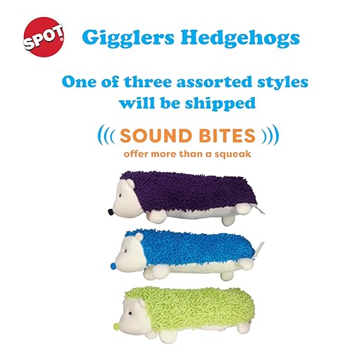 SPOT Gigglers Hérisson Texture Sensorielle: surface texturée favorise la mastication naturelle.