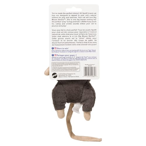 SPOT Souris Bertha, son crissant intégré, invite au jeu actif.