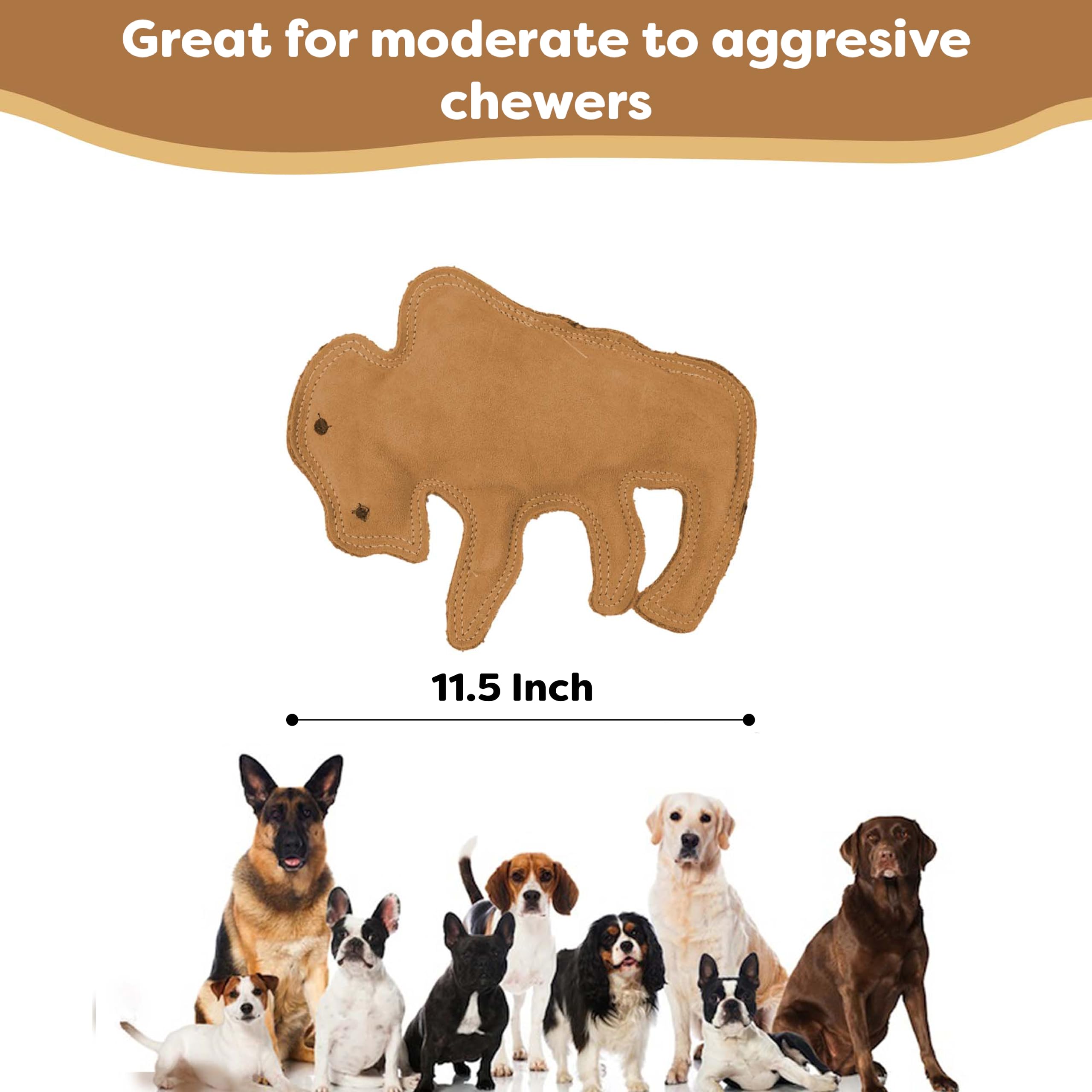 SPOT jouet Buffalo taille moyenne à grande, adapté pour chiens actifs