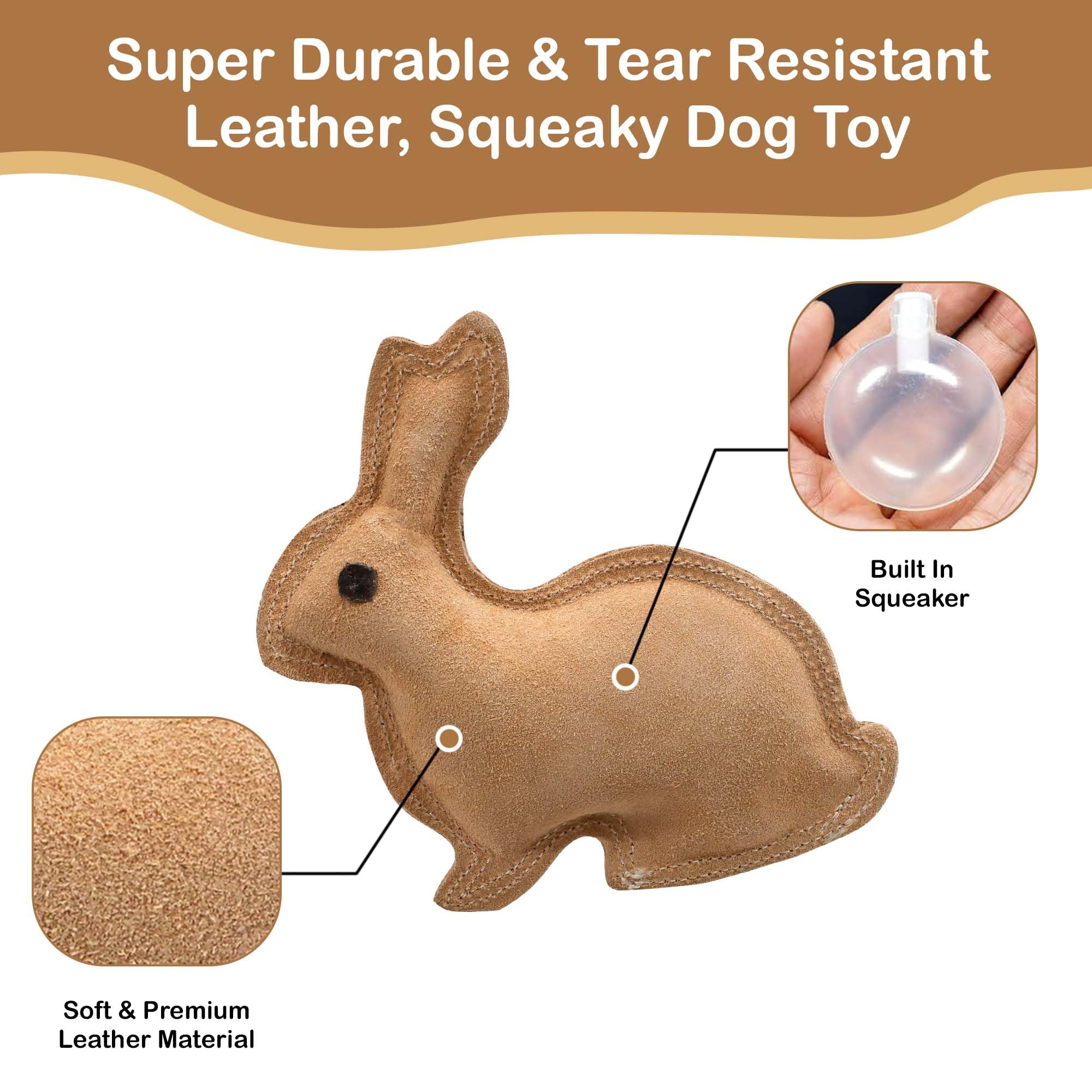 SPOT jouet lapin jute, dos renforcé pour une mastication durable.