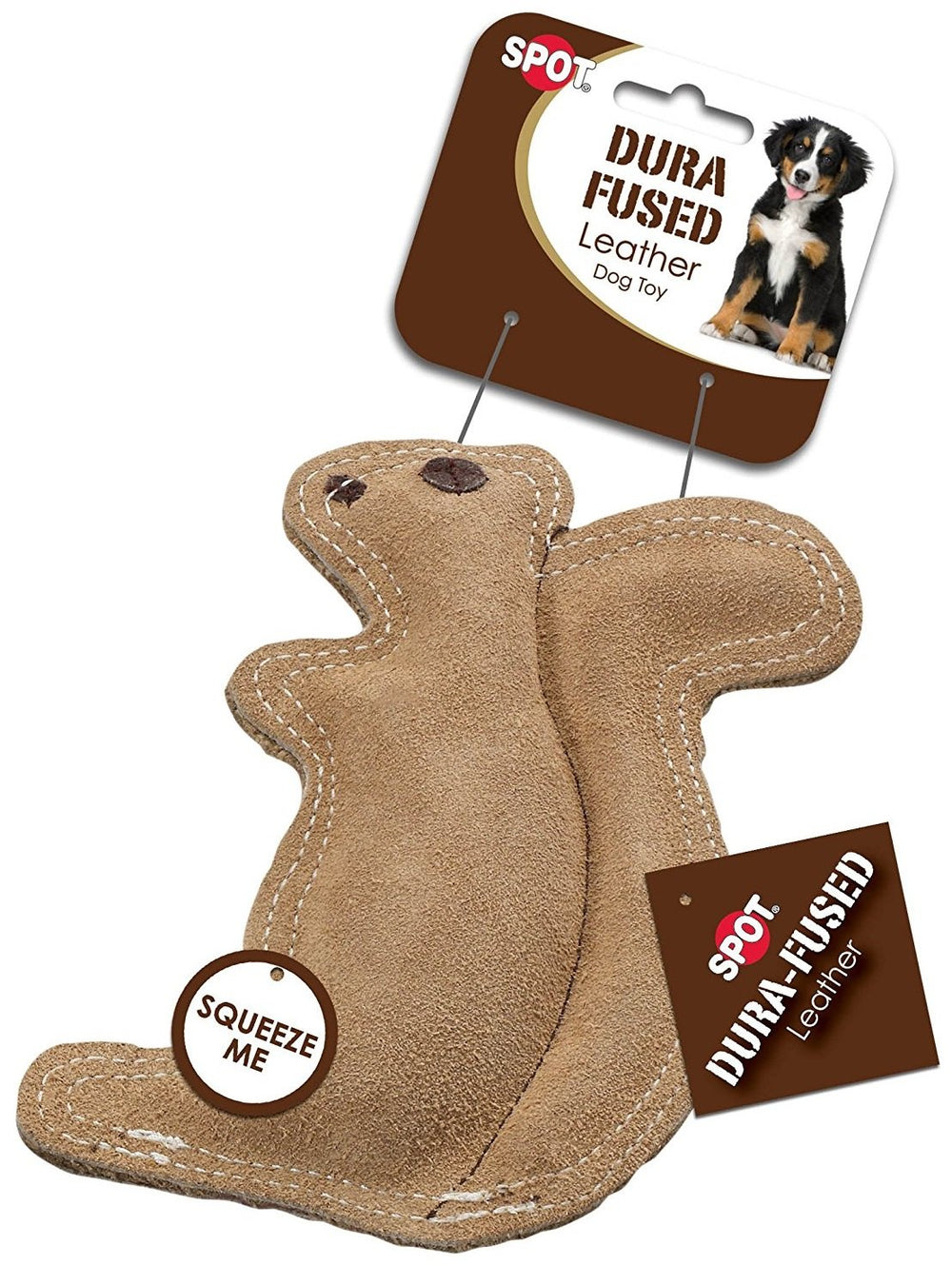 Spot lapin en cuir durable, jouet polyvalent pour chien