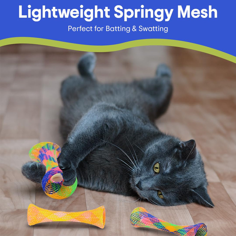 SPOT Tubes minou — ensemble de trois jouets chat pour sessions variées.