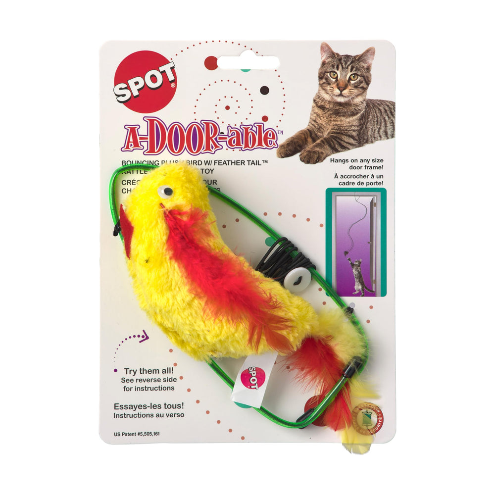 SPOT peluche oiseau : jouet pour chat stimulant l'amusement et l'exercice.