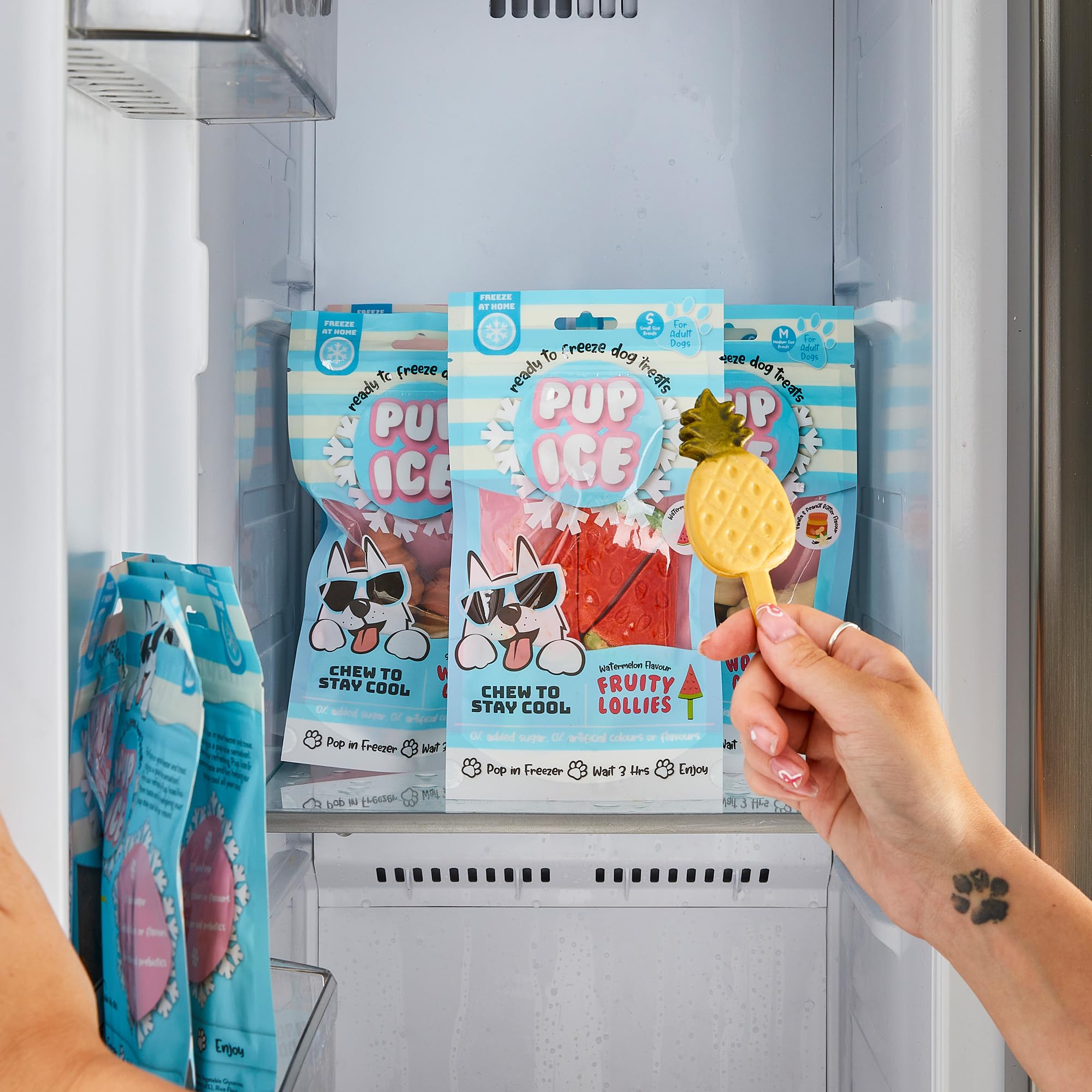 SPOT Pup Ice – bâtonnets ananas, saveur fruitée et sans arômes artificiels.