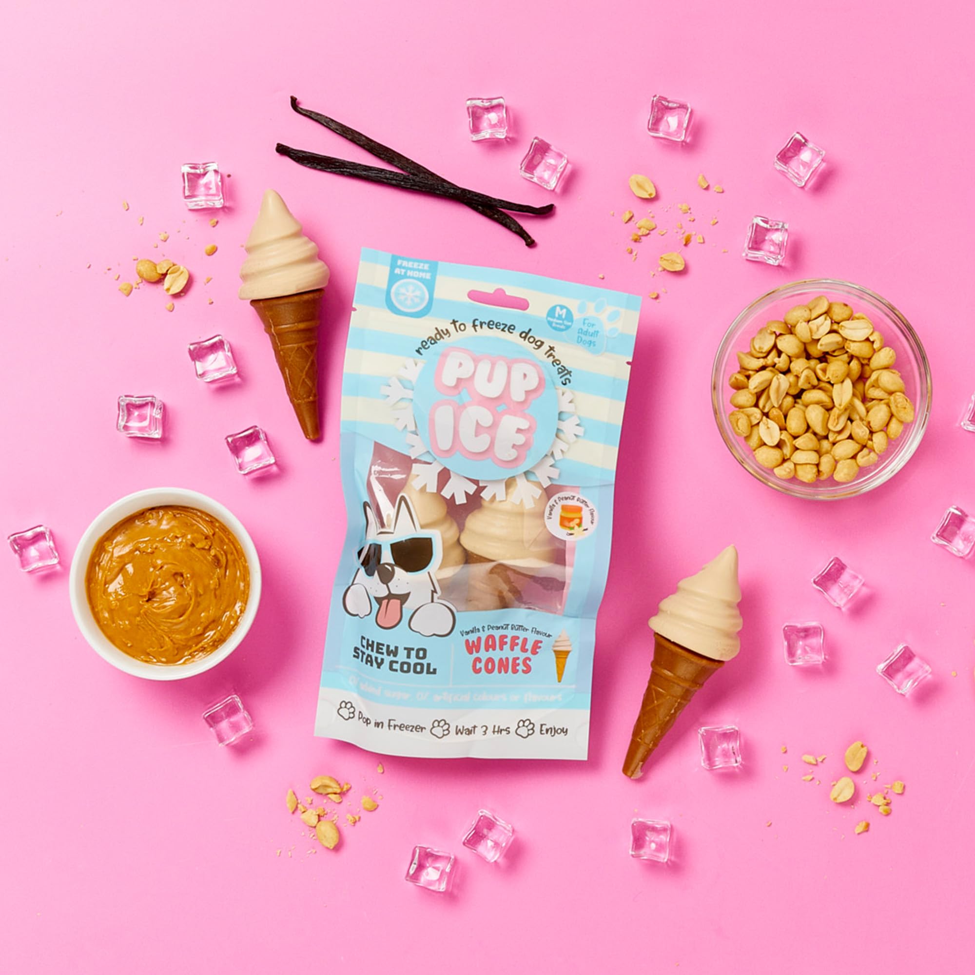 SPOT Pup Ice: calcium pour dents et os forts.
