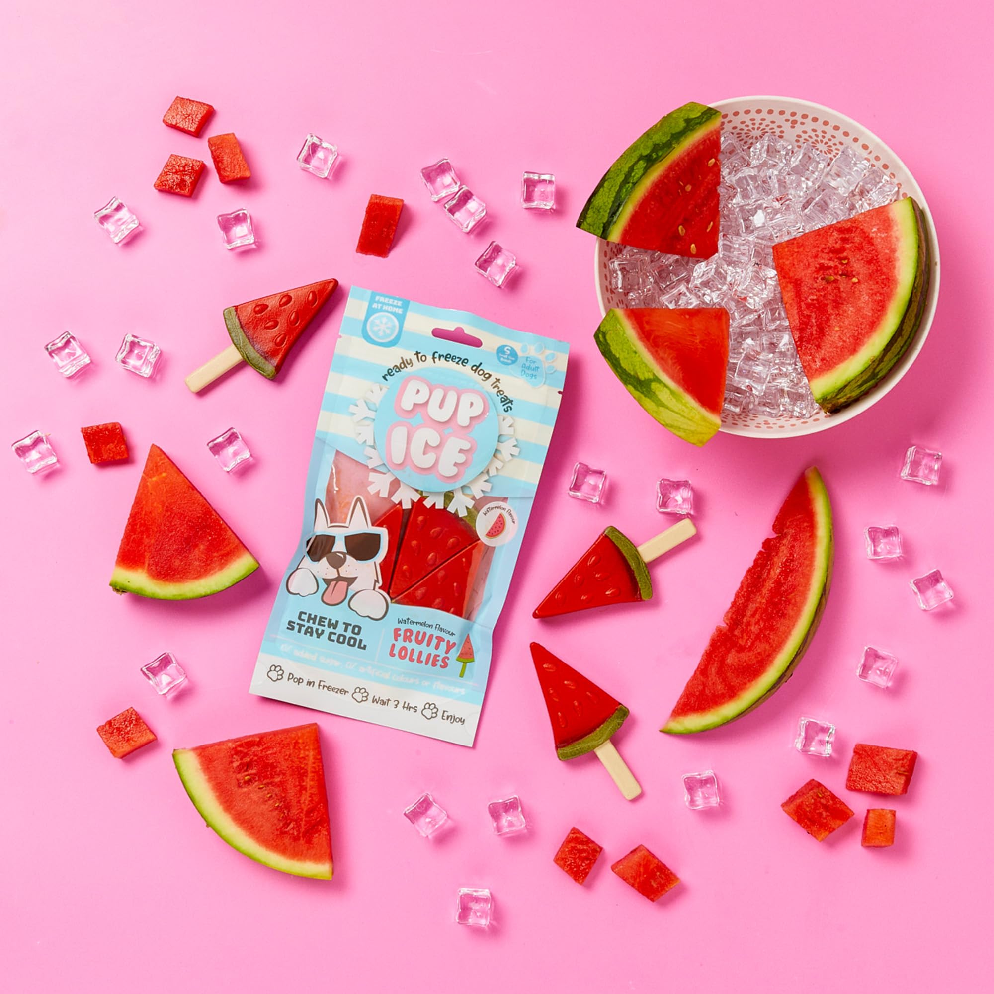 SPOT Pup Ice: prébiotiques aidant la digestion pour chiens, snack rafraîchissant et adapté.