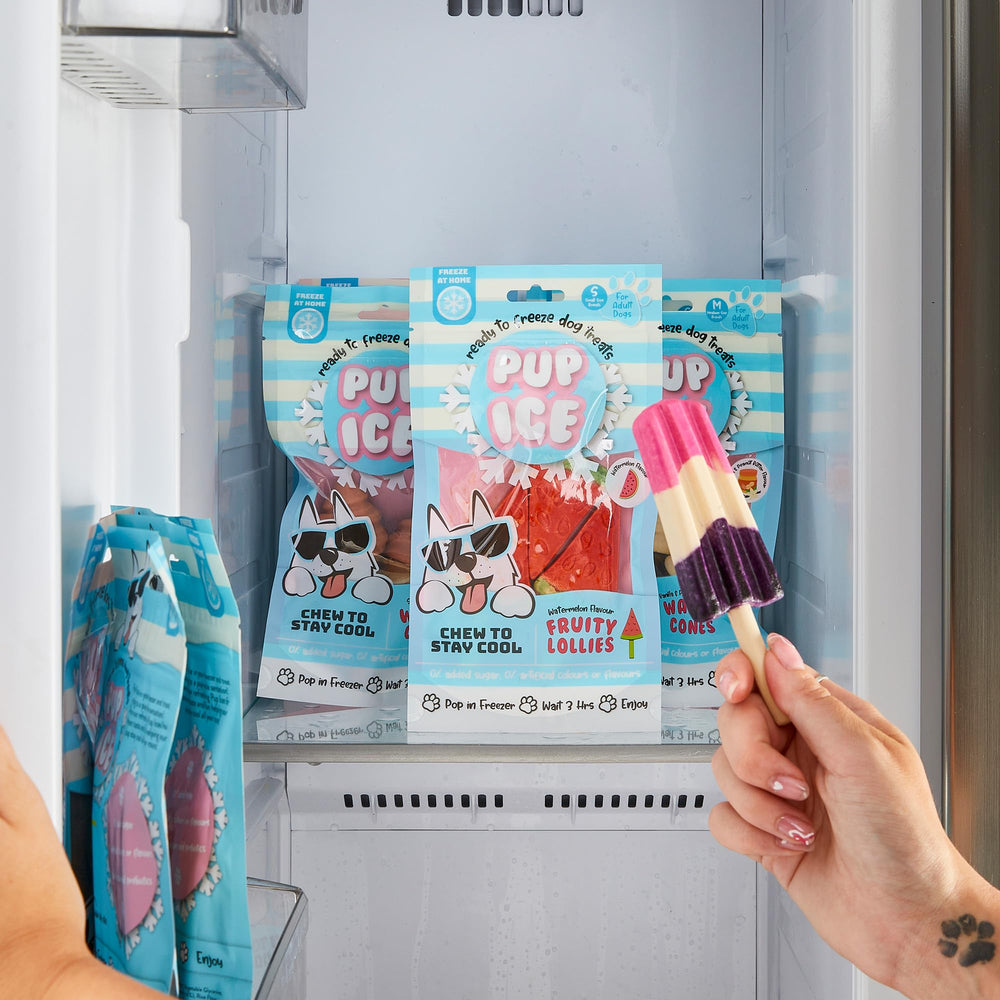 SPOT Pup Ice saveur fraise-bleuet: friandise fruitée pour chiens gourmands.
