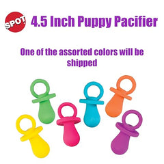 SPOT Pacificateur en latex, forme tétine, jouet doux pour petites races.