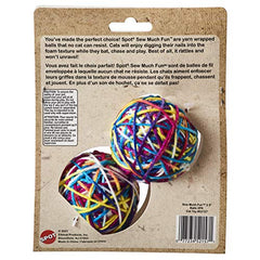 SPOT Sew Much Fun balle laine chat, adhérence fiable pour jeux interactifs.
