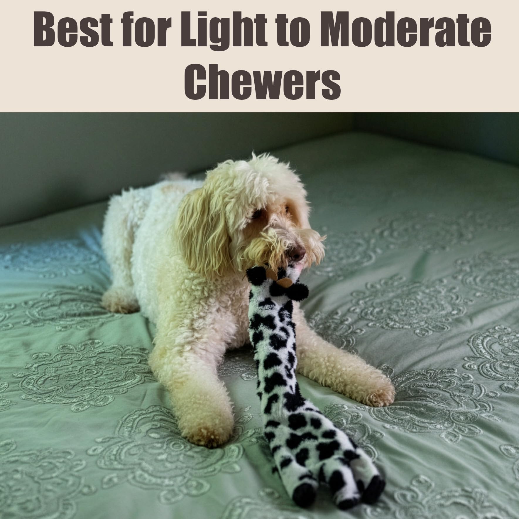 SPOT Skinneeez Crinklers Vache 23 po — jouet idéal pour morsures modérées