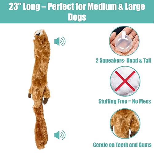 SPOT Skinneeez Écureuil au design réaliste stimulant l’instinct de chasse.