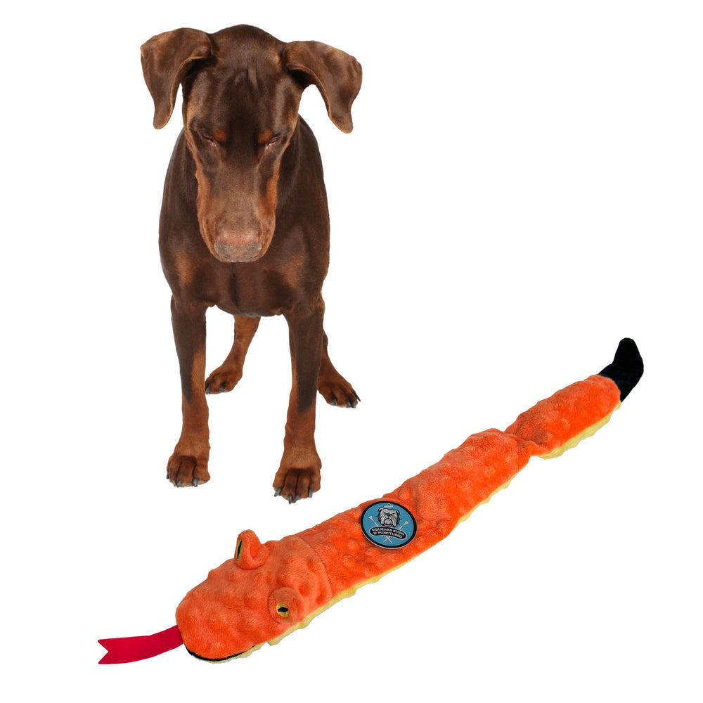 SPOT Skinneeez Extreme Serpent 25 pouces — jouet durable sans bourrage pour chiens actifs.