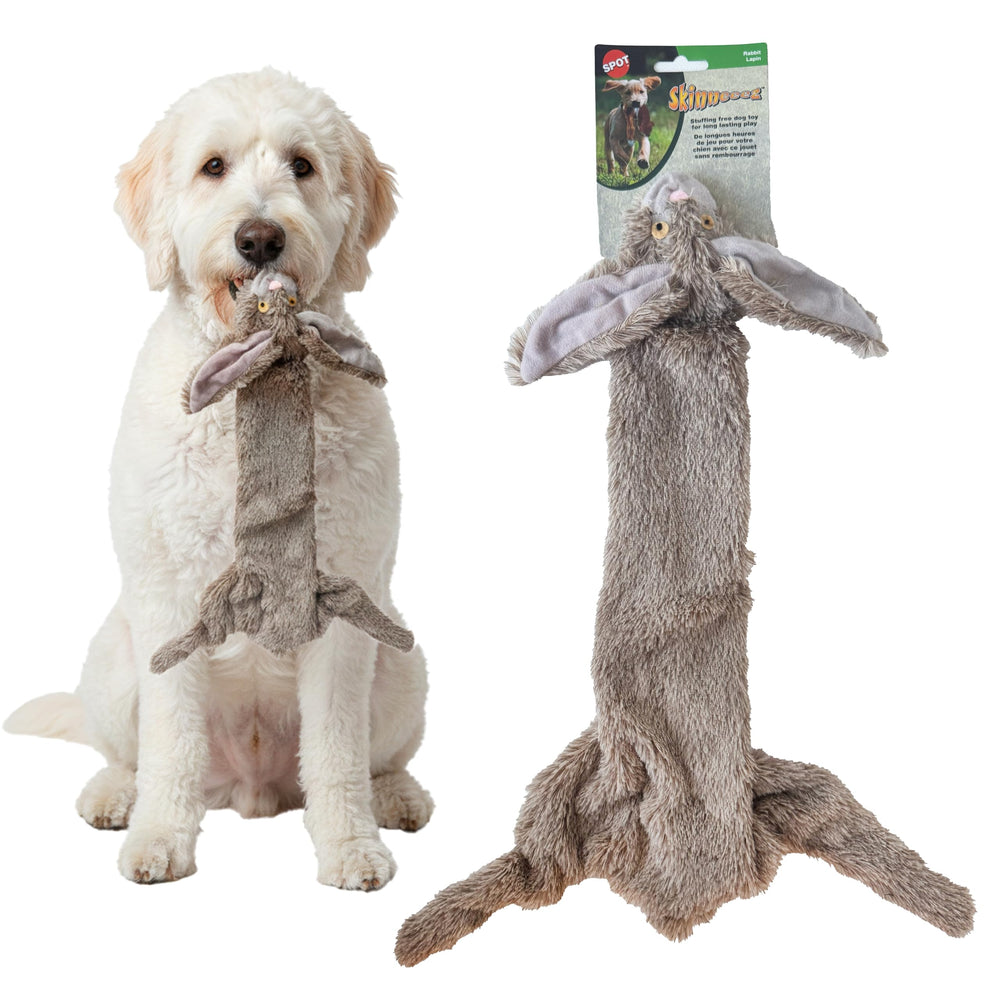 SPOT Skinneeez Lapin 22 pouces sans bourrage, plaisir propre et durable.