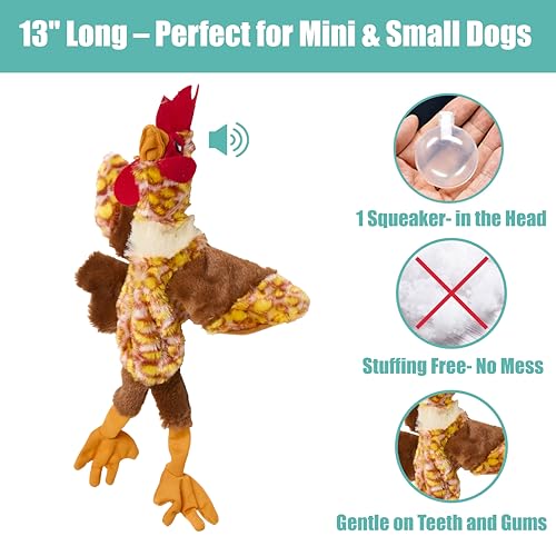 SPOT Skinneeez Poulet peluche-chien 13-pouces mouvement-flip: mouvement réaliste pour chasse.