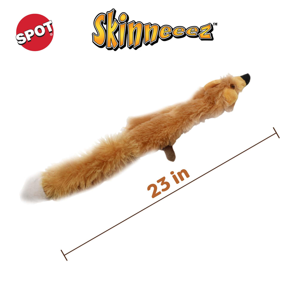 SPOT Skinneeez Renard avec sifflet dans la tête, attirant l attention du chien.