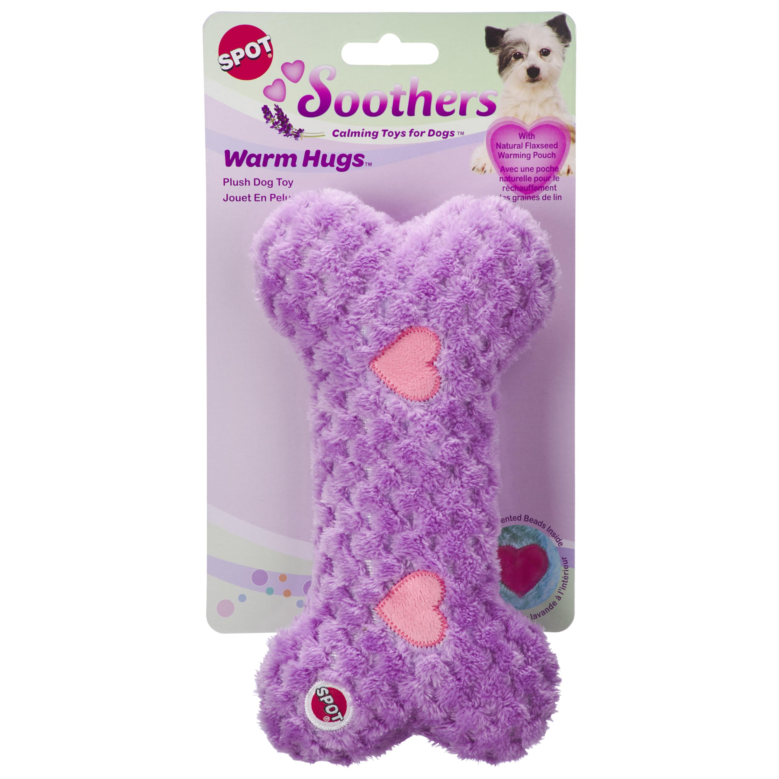 SPOT Soothers os peluche apaisant lavande pour calmer votre chien.