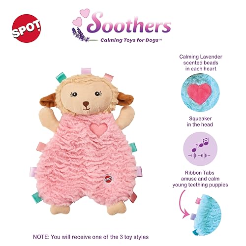 Bandes-ruban colorées autour du SPOT Soothers Tabbie Lambie