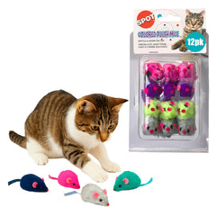 SPOT Souris peluche herbe chat arc-en-ciel – stimulation ludique pour chats d'intérieur.