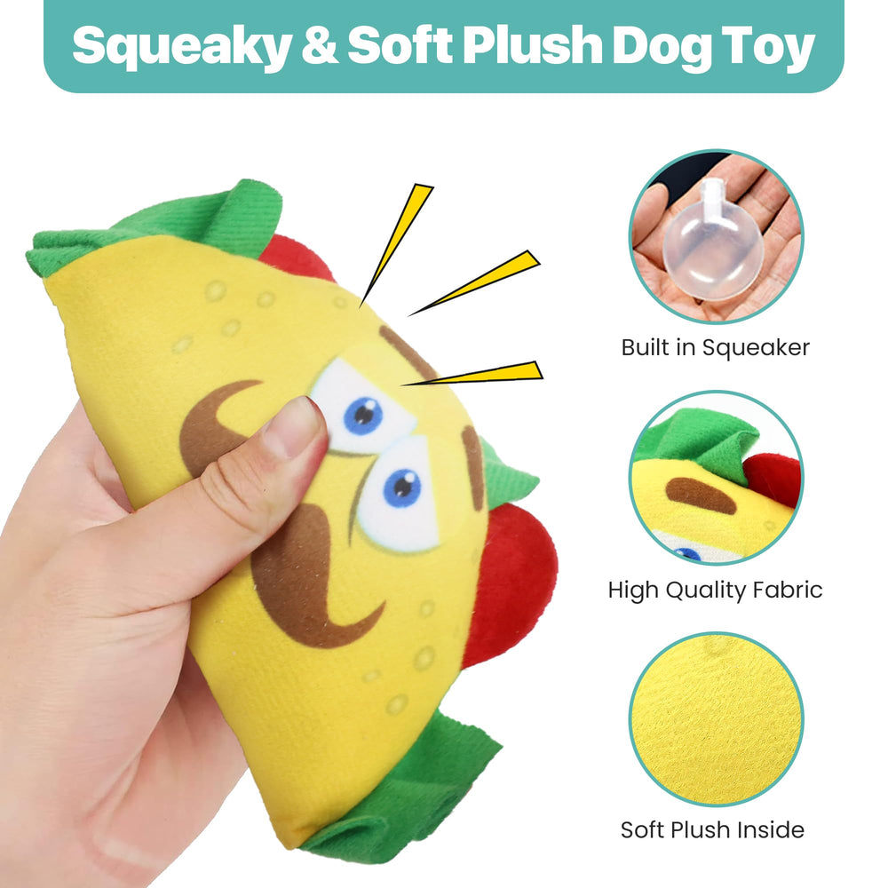 SPOT Taco Plaisir : peluche mignonne pour chiots et chiens