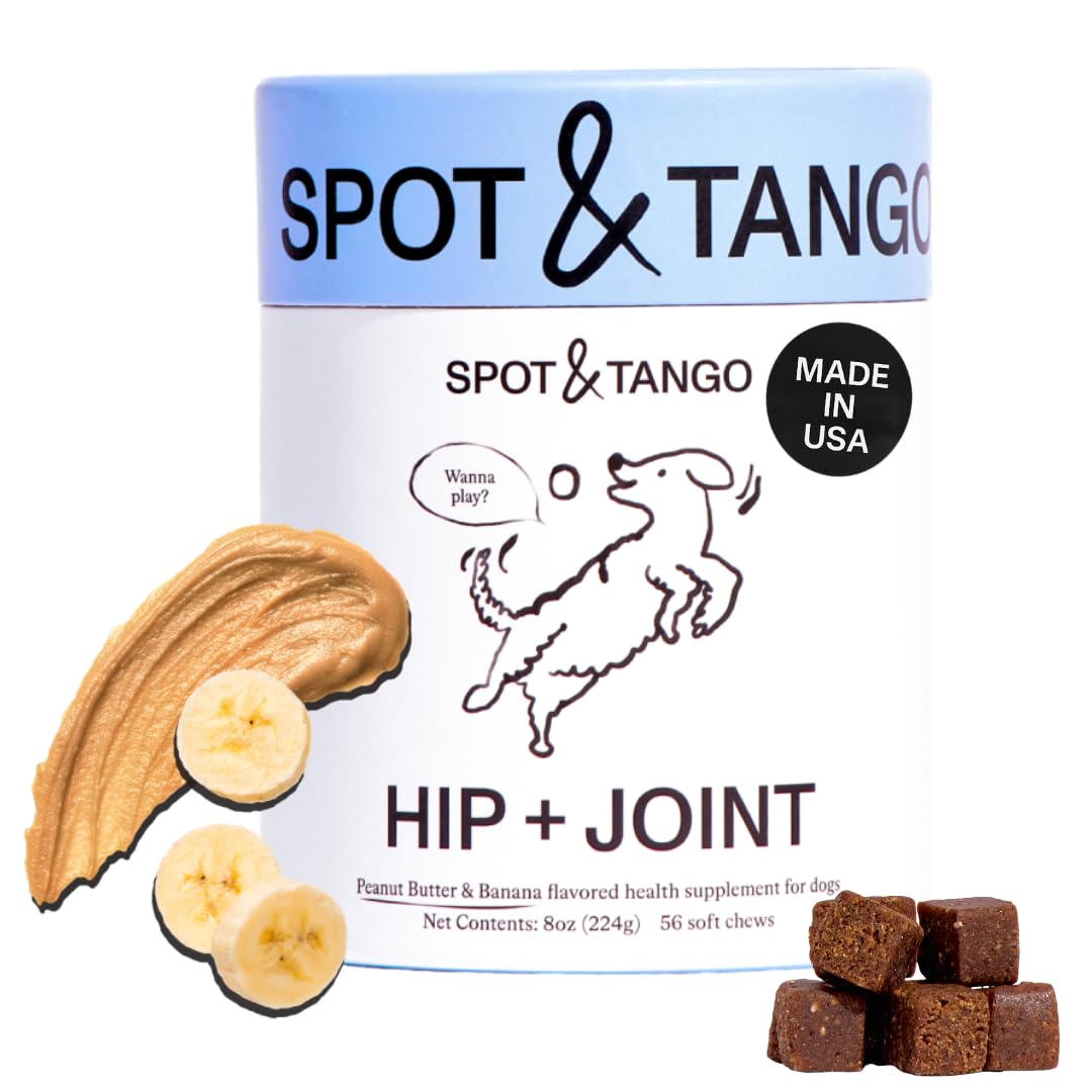 Spot & Tango bouchées hip et joint en emballage pratique pour chien.