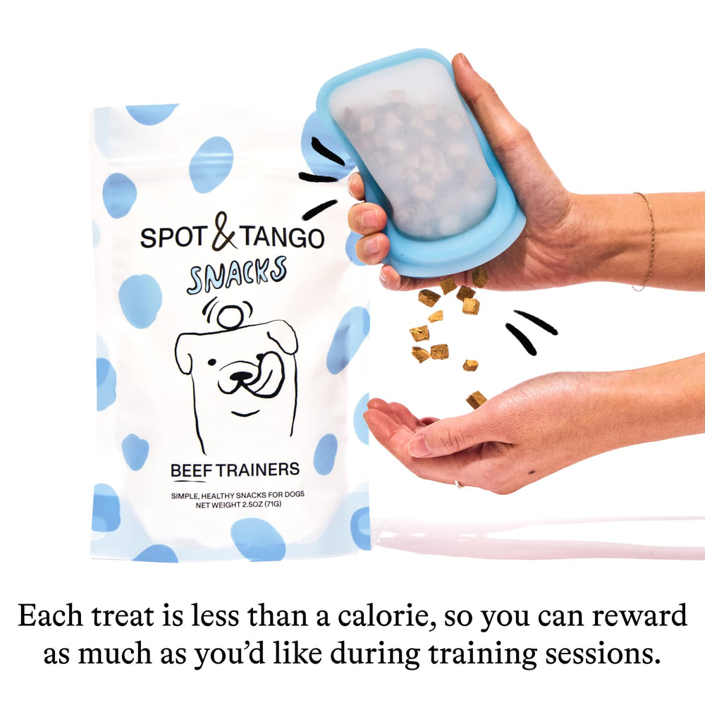 Collation pratique Spot & Tango en déplacement lors d'une promenade