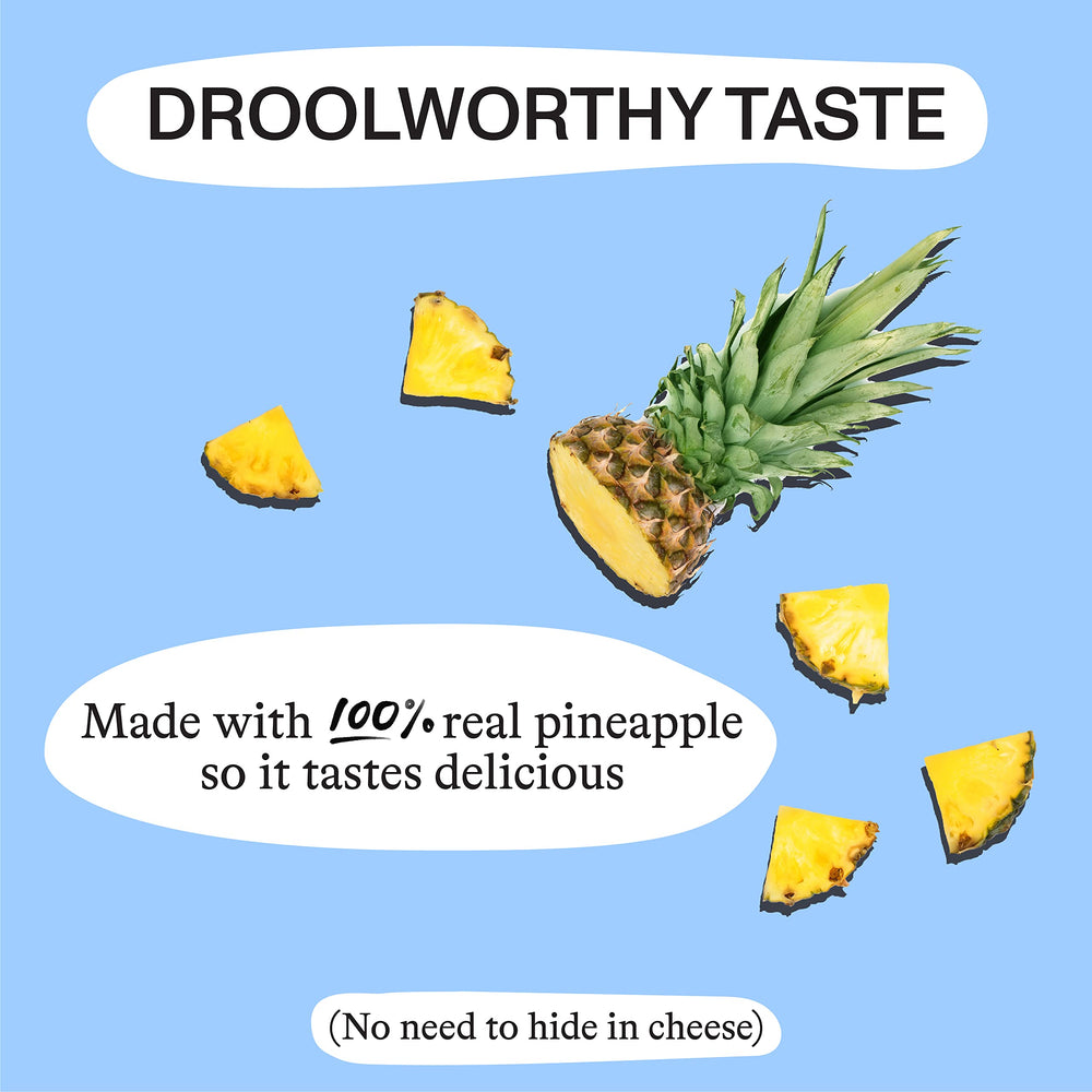 Spot & Tango : saveur d’ananas réel dans les bouchées.