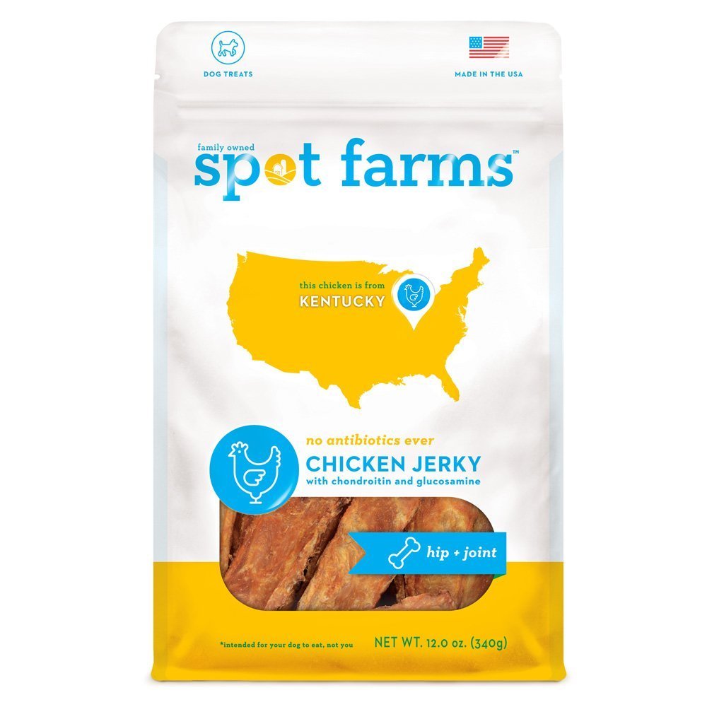 Spot Farms jerky poulet, emballage 12 oz, friandise naturelle pour chien de qualité humaine