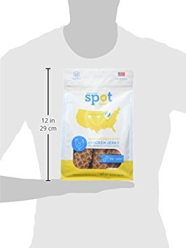 Spot Farms jerky poulet, chien en action, favorise mobilité et bien-être des hanches